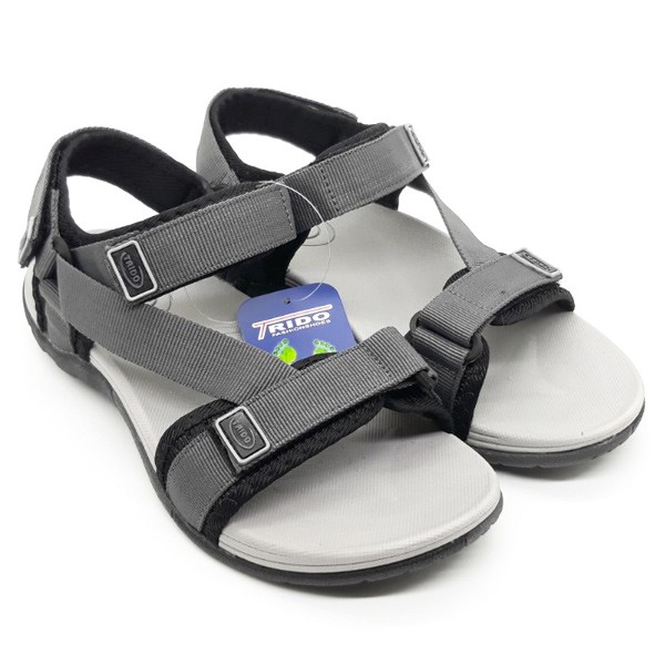 Giày Sandal Quai Chéo Nam Trido 8820A Xám