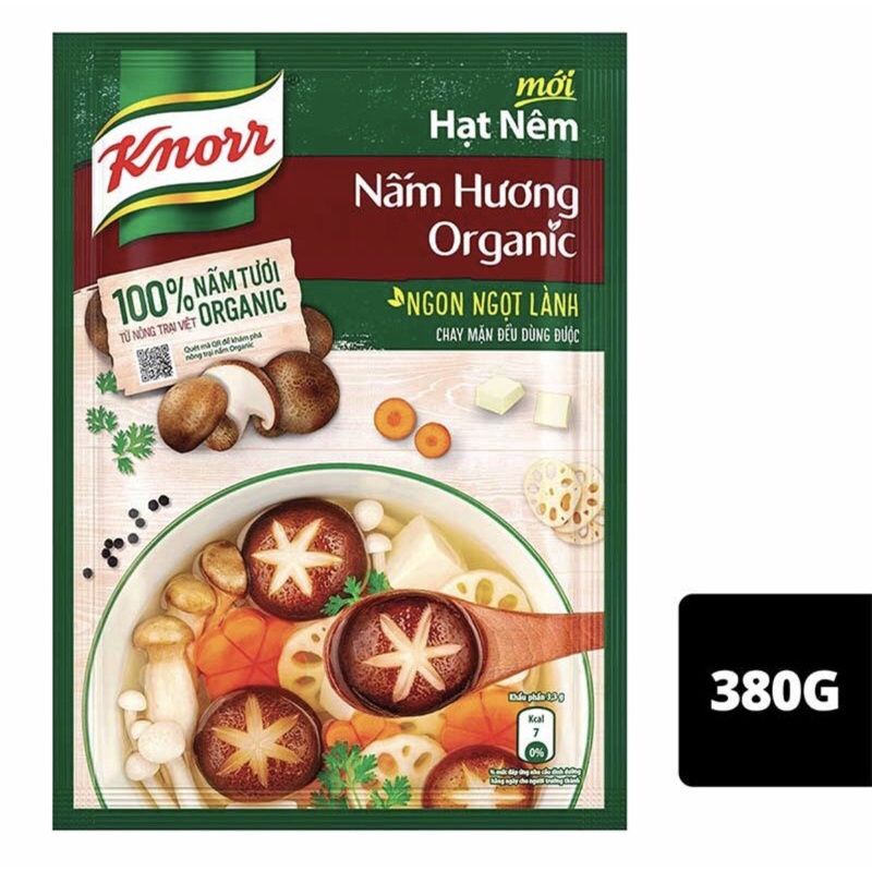 Hạt Nêm Knorr Nấm Hương Organic 380g