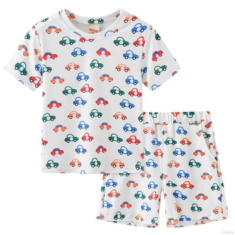 Bộ Đồ Ngủ Pijama Ngắn Tay Đáng Yêu Cho Bé