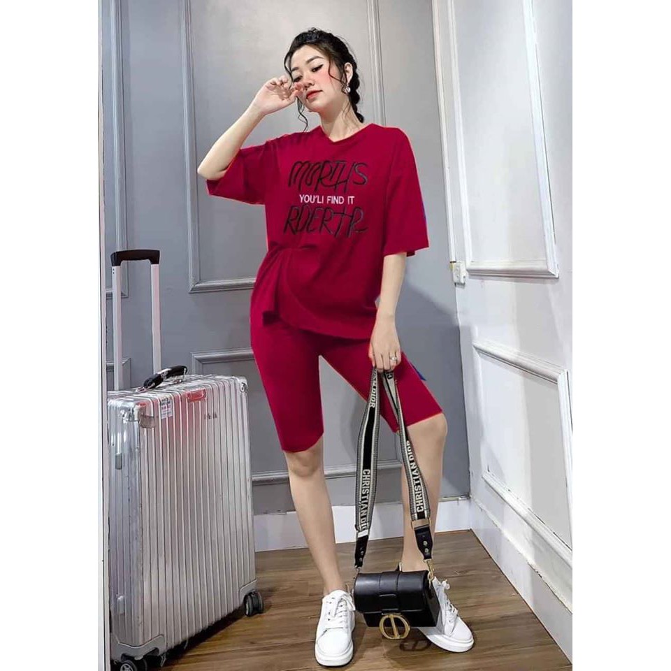 Đồ bộ nữ mặc nhà chất liệu vải thun Cotton 100%, 6 màu, 3 size, 45-80kg vừa,670