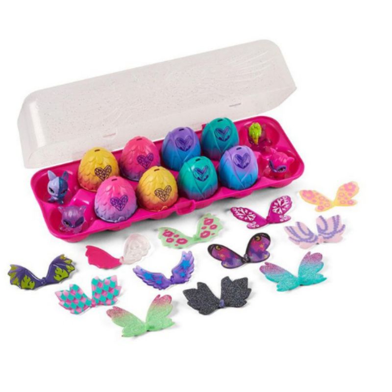 Hộp 12 trứng Hatchimals Limmy Edish đáng yêu với sáu nhân vật có bụng hoa trong suốt