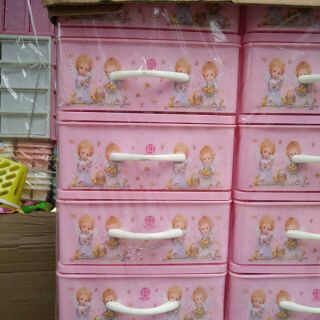 HỘP NHỰA MINI 4 TẦNG HỌA TIẾT ĐỰNG ĐỒ CÁ NHÂN