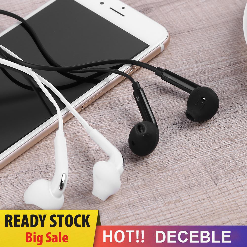 Deceble Flat 3.5mm Earphone Earpiece In Ear Earbuds Headset for Samsung S6 Note4