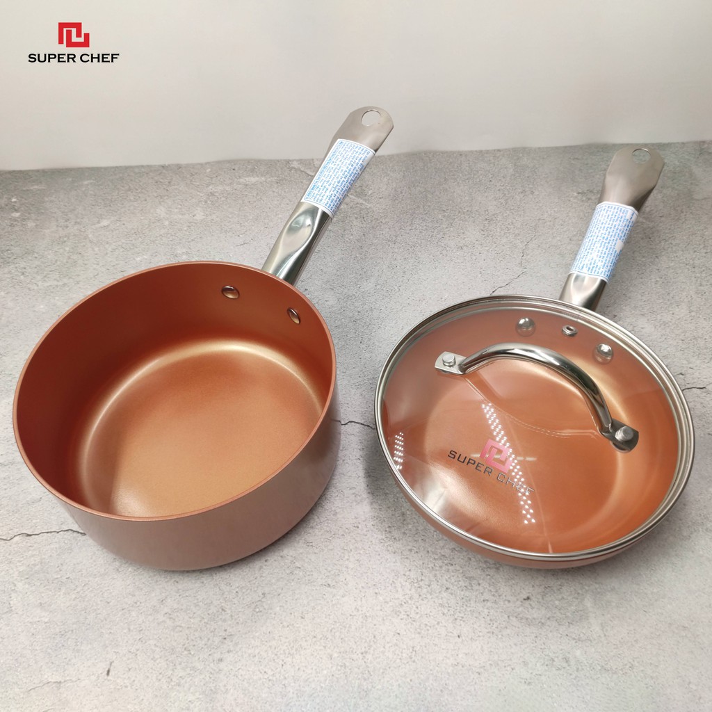 Bộ Nồi Chảo Chống Dính Ceramic Super Chef Cao Cấp, Siêu Bền