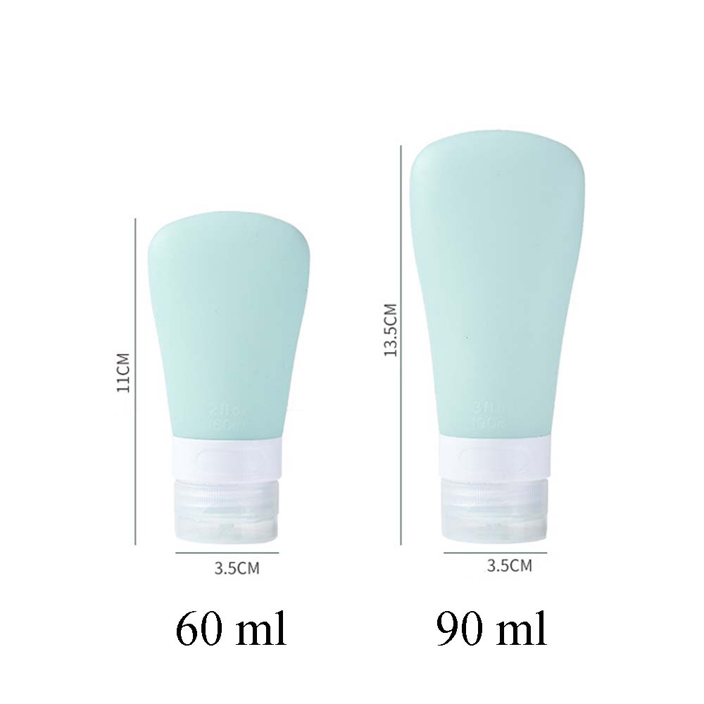 Lọ Chiết Mỹ Phẩm Bằng Silicon Màu Trơn Dễ Dàng Mang Đi Tiện Dụng Cho Nữ
