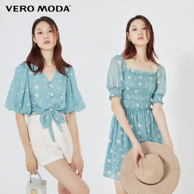Váy đầm Vero moda hoa auth