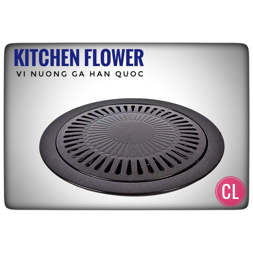 Vỉ nướng bếp ga chống dinh Kitchen Flower