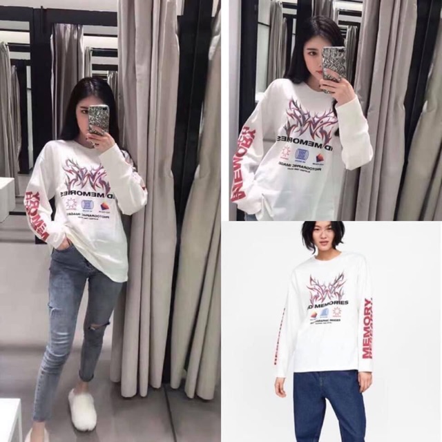 ÁO THUN DÀI TAY ZARA AUTHENIC