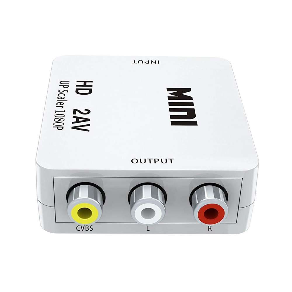 Bộ ChuyểN ĐổI HDMI 1080P Sang AV RCA CVSB L / R Mini HDMI2AV AV2HDMI