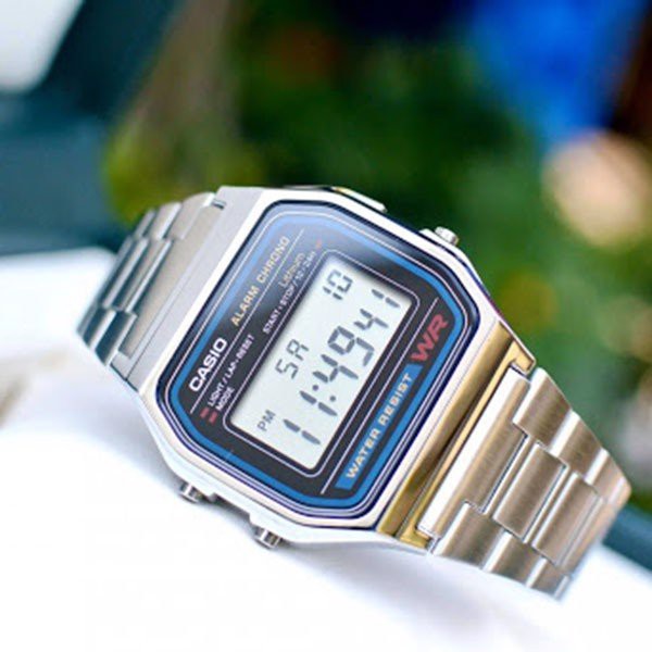 Đồng hồ nam nữ casio A159W - A158WA- A168WA dây kim loại Chống Nước 5 ATM -Tuổi thọ