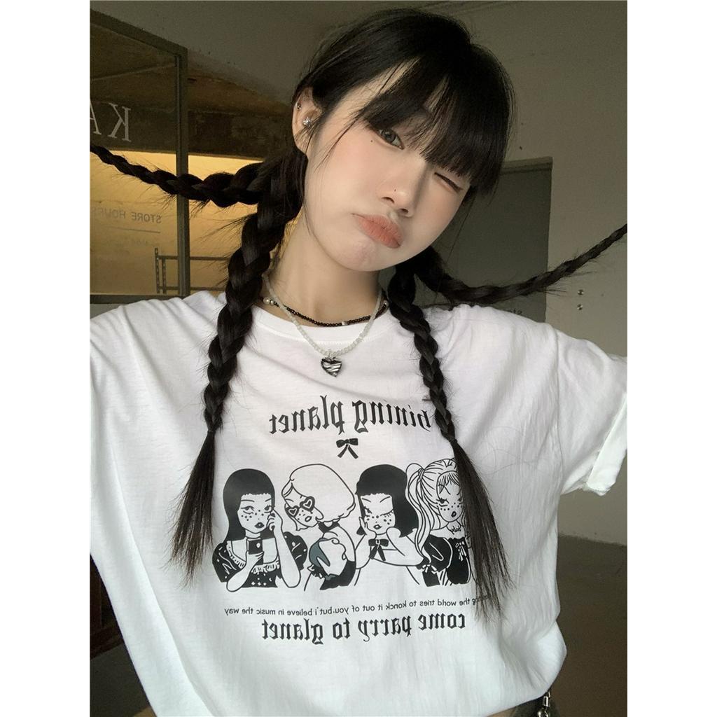 Áo Thun Cotton Tay Ngắn Phong Cách Mùa Hè Mới Dành Cho Nữ 62656