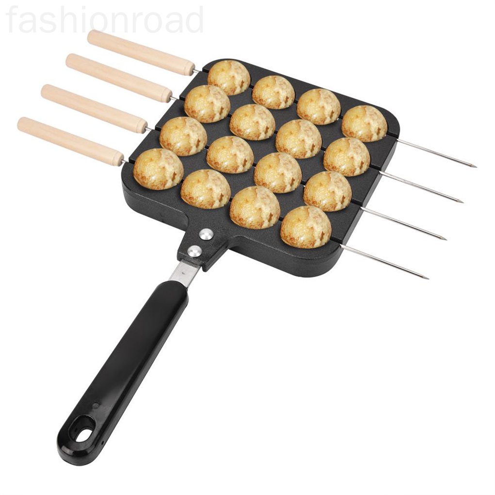 Khuôn làm bánh bạch tuộc chống dính có 4 đầu kim tiện dụng