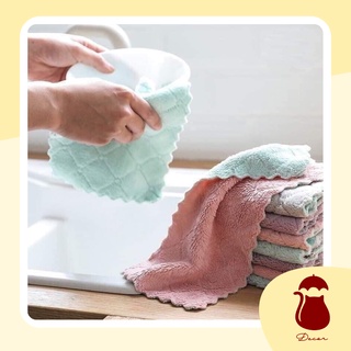 [HÀNG CAO CẤP] Combo 10 Khăn lau đa năng  bếp, bát đĩa, cốc chén thấm nước chống dính dầu mỡ hai mặt ODECOR