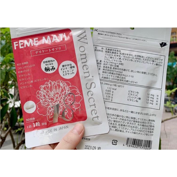 Viên Uống Se Khít Feme Mati - Viên Uống Se Khít - Hồng Hào Cho Phụ Nữ - Gói 30v Chính Hãng