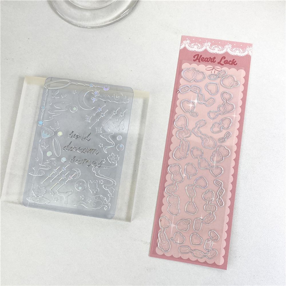 Hình dán trang trí sổ tay họa tiết bướm màu laser trong suốt sáng tạo