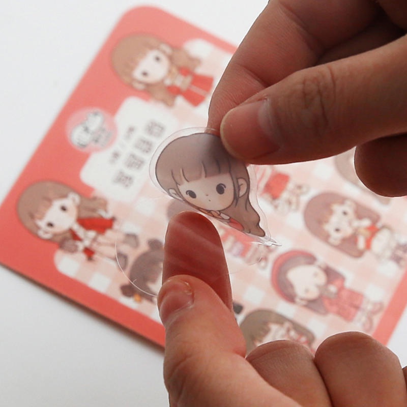⭐ iLado ⭐ 【10PCS】 PET Không thấm nước telado Nhãn hình dán cute sticker dễ thương sticker trang trí sổ hình dán sticker hiểm bộ sticker  nhãn dán sổ chiết lưu trữ  trang trí sổ dán sổ lưu trữ sticker tập vở sổ