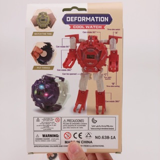 ĐỒ CHƠI đồng hồ số biến hình robot cực chất
