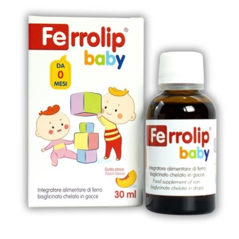 Sắt Siro Ferrolip Baby Vị Đào Thơm Ngon Cho Bé Lọ 30 ML