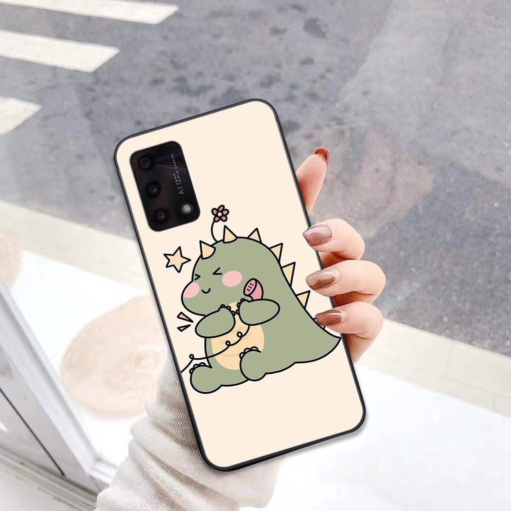 Ốp Lưng Oppo A95 In hình khủng long cute
