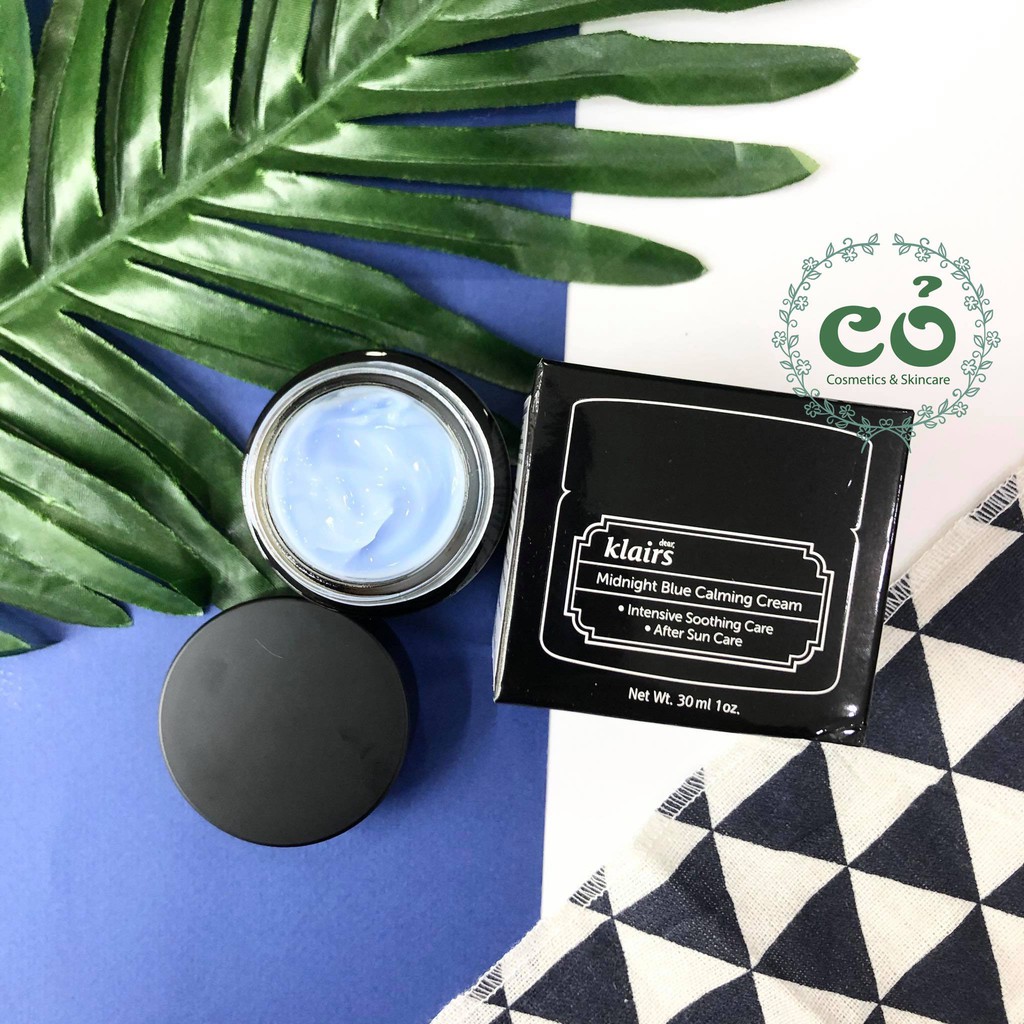 Kem dưỡng phục hồi da Klairs Midnight Blue Calming Cream 30ml và 60ml