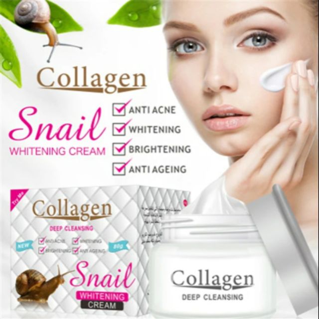 Kem dưỡng trắng Snail Collagen 80g