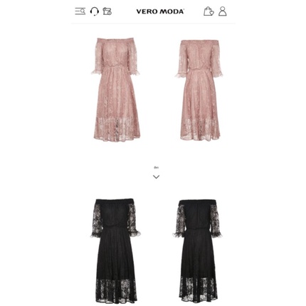Váy ren trễ vai