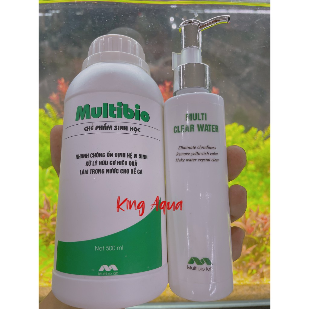 Vi sinh Multi Bio và Multi Clear Water tạo hệ vi sinh và làm trong nước nhanh, hiệu quả