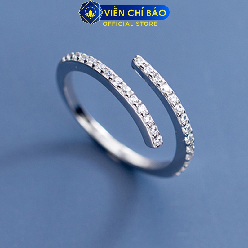 Nhẫn bạc nữ Glint chất liệu bạc 925 thời trang phụ kiện trang sức nữ thương hiệu Viễn Chí Bảo N400176x