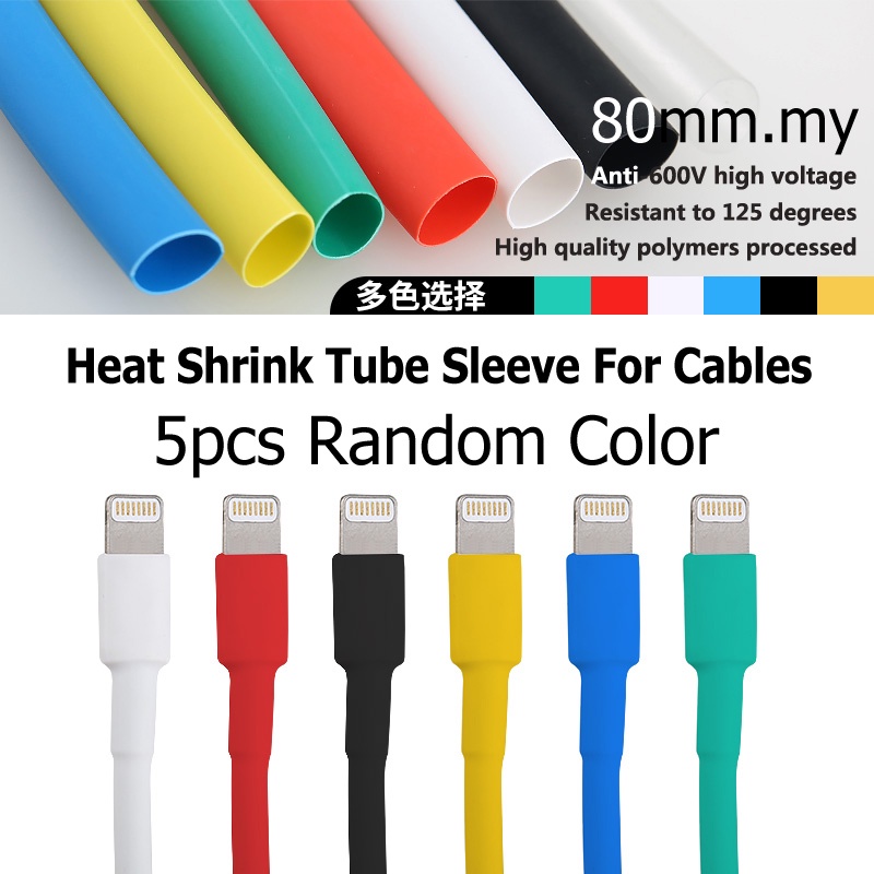 Bộ 5 Ống Co Nhiệt Bảo Vệ Dây Cáp USB