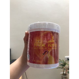 Kem ớt giảm béo - hũ 1000gr - kem nóng giảm mỡ