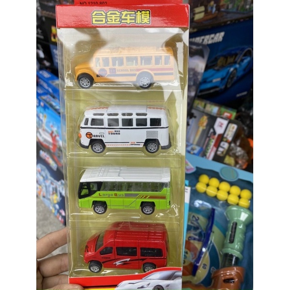 Đồ chơi set 4 chiếc xe ô tô sắt