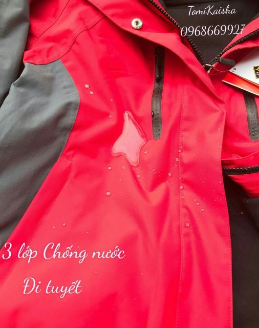 Áo đại hàn, đi tuyết . Áo 3 lớp lót nỉ TNF