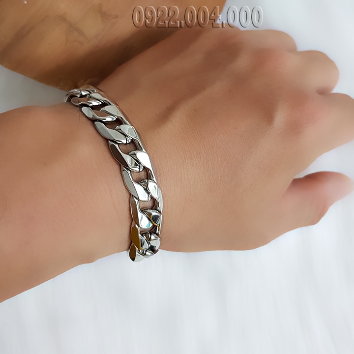 Lắc tay titan xích dẹp, lắc tay nam LZ1699.