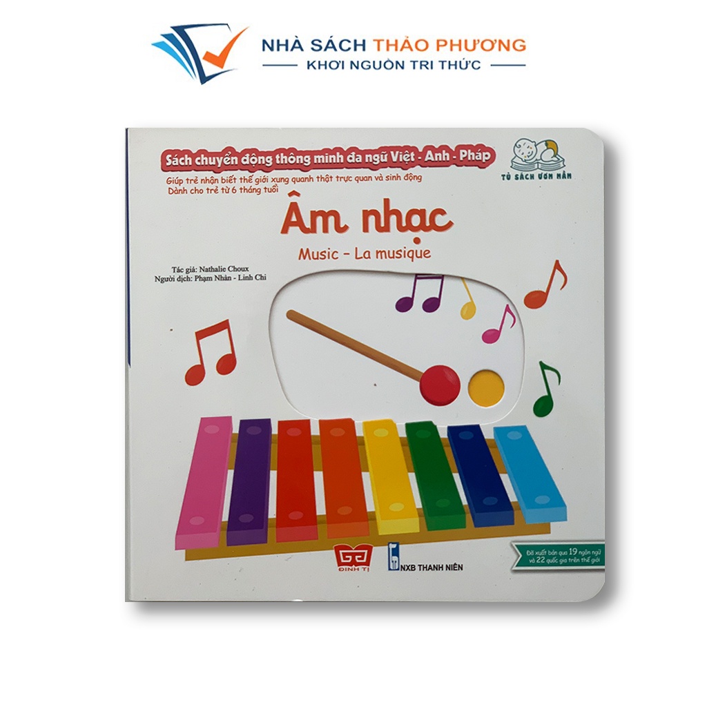 Sách - Chuyển động thông minh đa ngữ Việt - Anh - Pháp tương tác độc đáo nhiều chủ đề