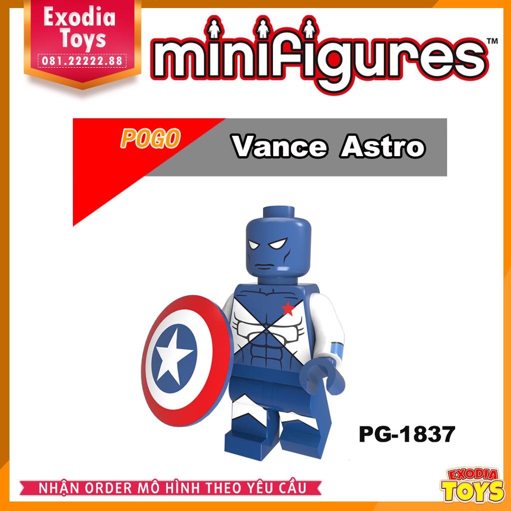 Xếp hình Minifigure Nhân vật Siêu anh hùng vũ trụ Marvel và DC Comics - Đồ Chơi Lắp Ghép Sáng Tạo - POGO PG8208