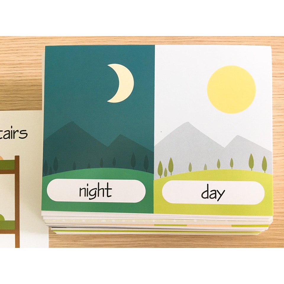 Flashcard - Bộ 100 thẻ từ vựng trái nghĩap