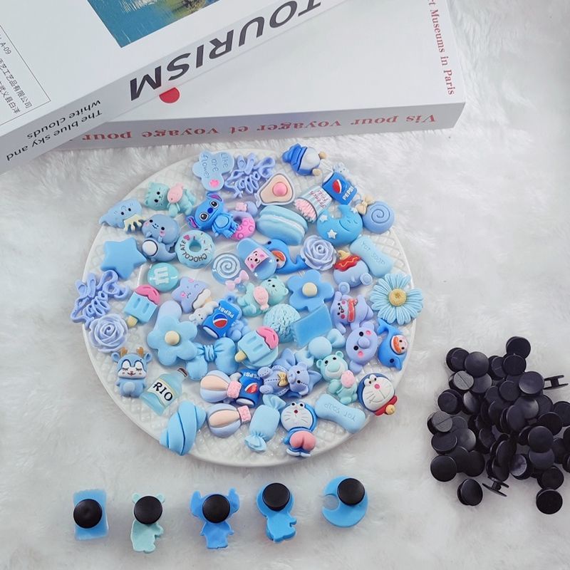 Set 50 Phụ Kiện Trang Trí Dép Crocs Jibbitz Hình Gấu Đáng Yêu