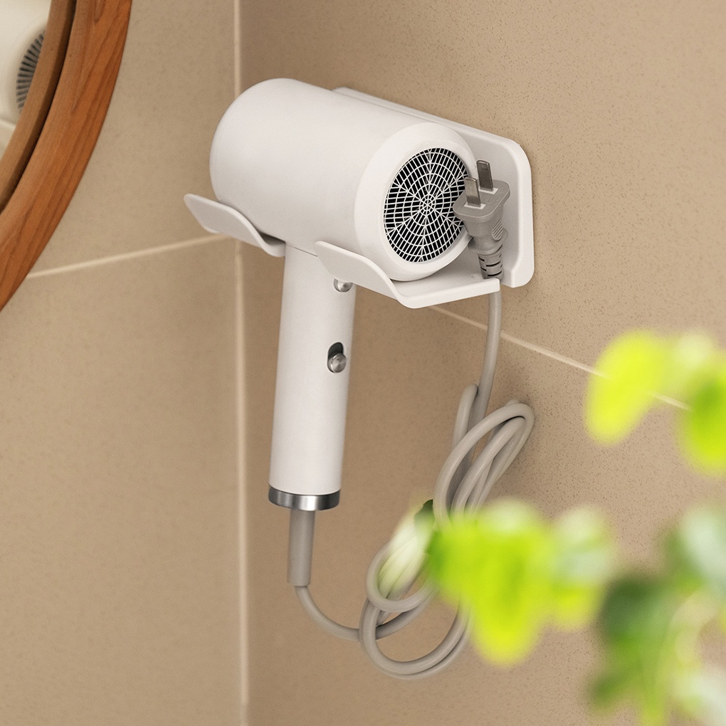 *[Hair Dryer] *Holder Self-adhesive Plastic *[Wall Mounted] [Punch-free]![Punchless] Blower *[Storage]![Organizer]burang