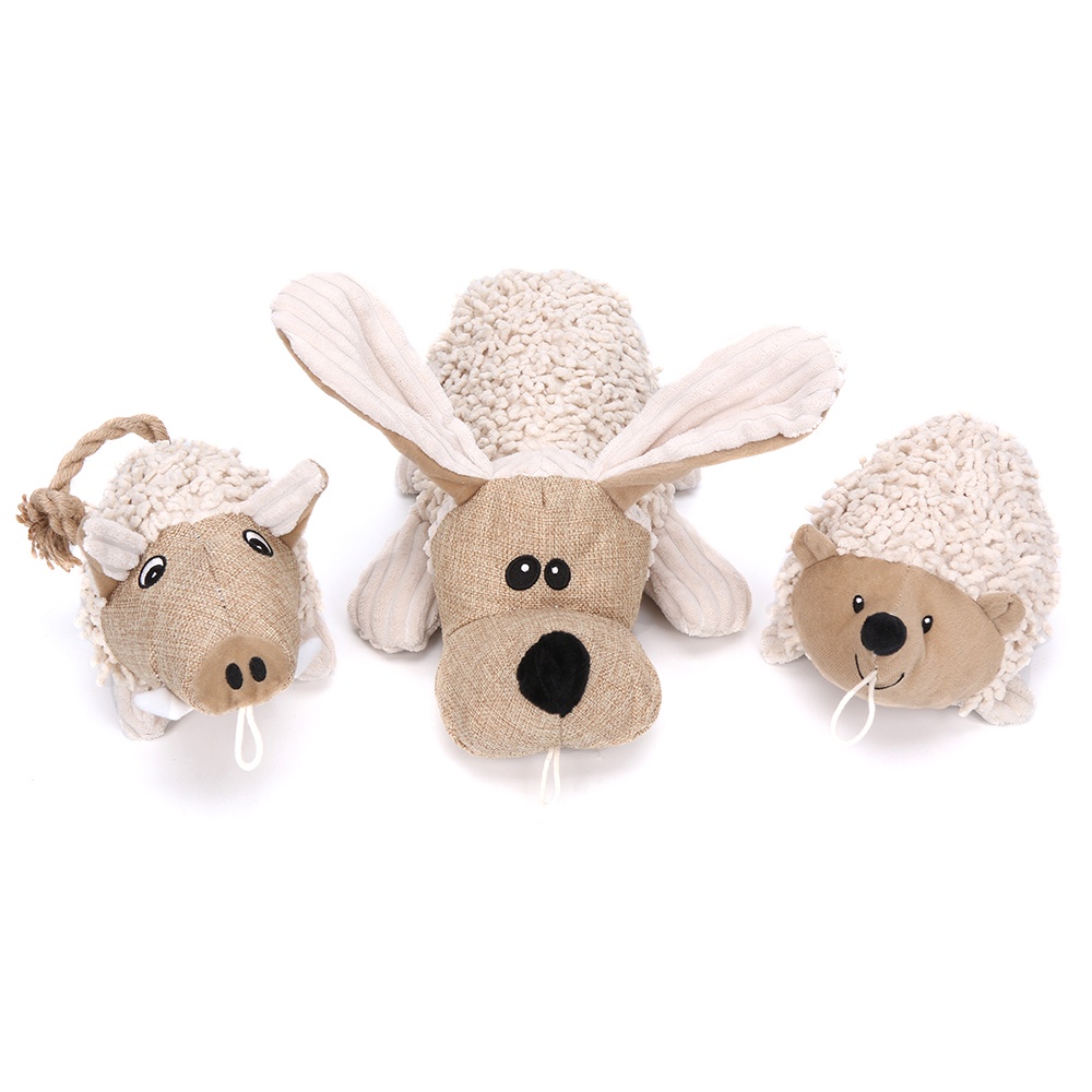 Đồ chơi chút chít nhồi bông thiết kế động vật hoạt hình cho cún cưng