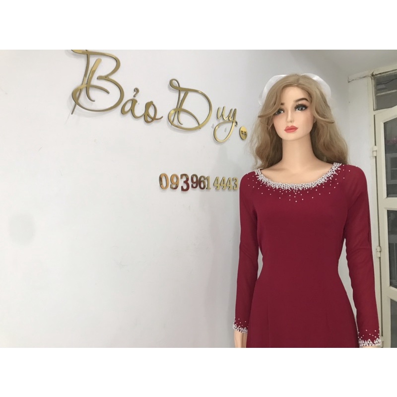 Áo dài tiệc trung niên sui gia