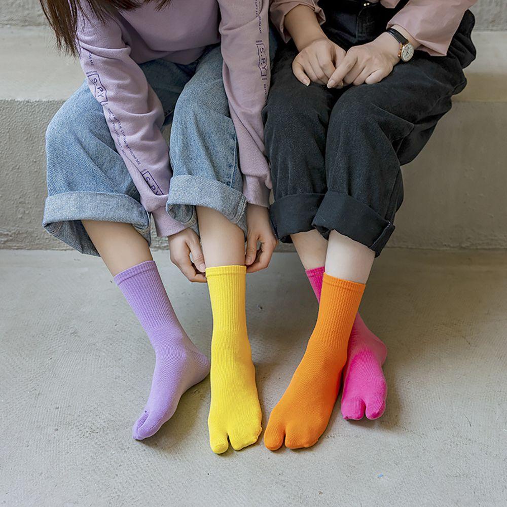 Vớ Cotton Dài Thoải Mái Xẻ Tà Harajuku Cho Nam Và Nữ