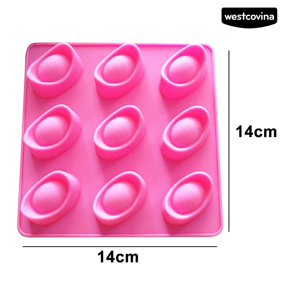 Khuôn Silicone Làm Bánh 9 Ô Hình Thỏi Vàng