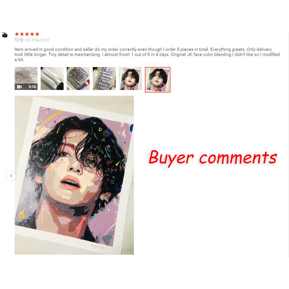 Bộ tranh sơn dầu Hamlet tô màu theo số hình hoa sen trang trí thủ công (40x50)