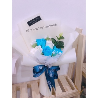 Bó hoa sáp 5 bông kèm túi+thiệp