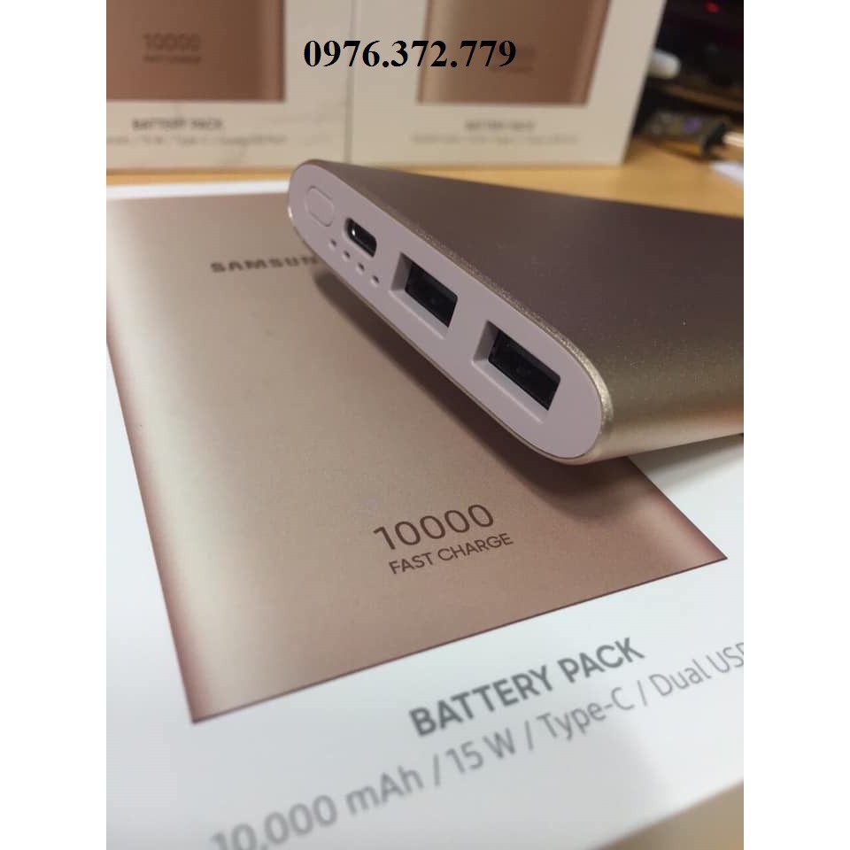 [Mã 159ELSALE hoàn 7% đơn 300K] Sạc dự phòng Samsung 10.000mAh chính hãng - Sạc nhanh cổng Type C