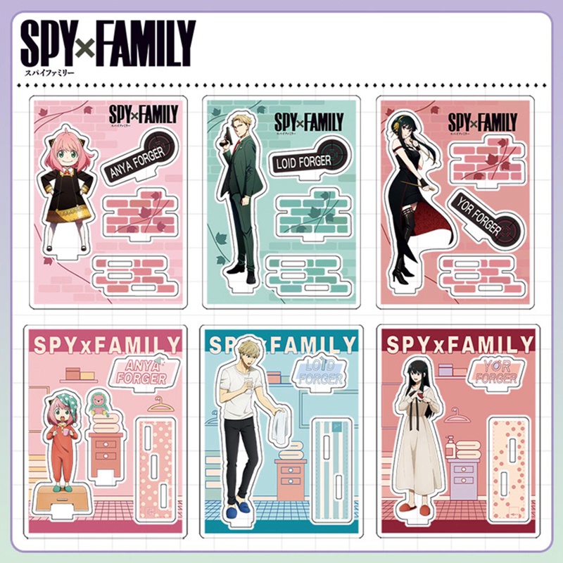 Mô Hình Đồ Chơi Anime Spy X Family Bằng Acrylic Dùng Trang Trí Bàn Làm Việc