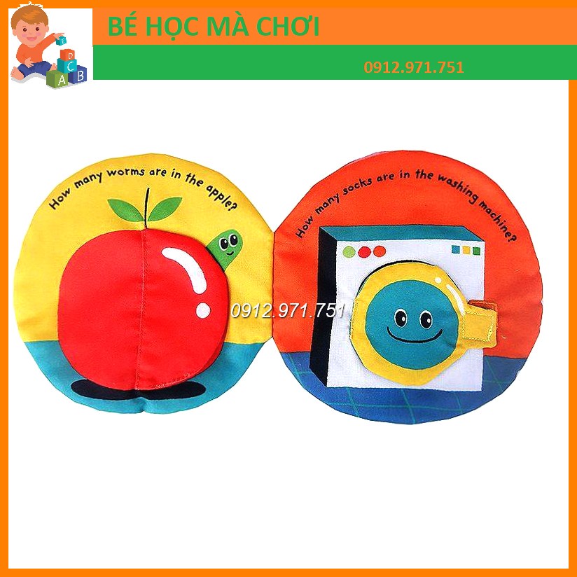 Đồ Chơi - Sách Vải - 1, 2, 3... Come Count With Me! cho bé tập đếm