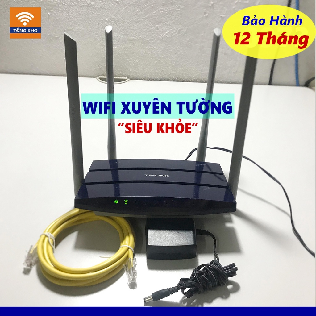 Bộ phát wifi tp link WDR6300 4 râu Xuyên Tường Tốt AC1200 - 2 Băng tần