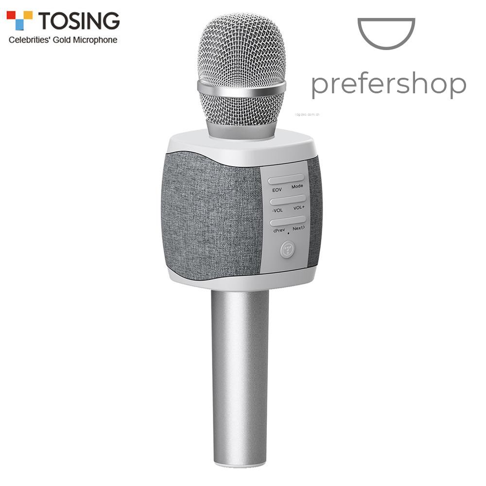 Micro không dây cầm tay TOSING 027 kết nối bluetooth thiết kế hát karaoke và ghi âm 2 trong 1 cho điện thoại / máy tính