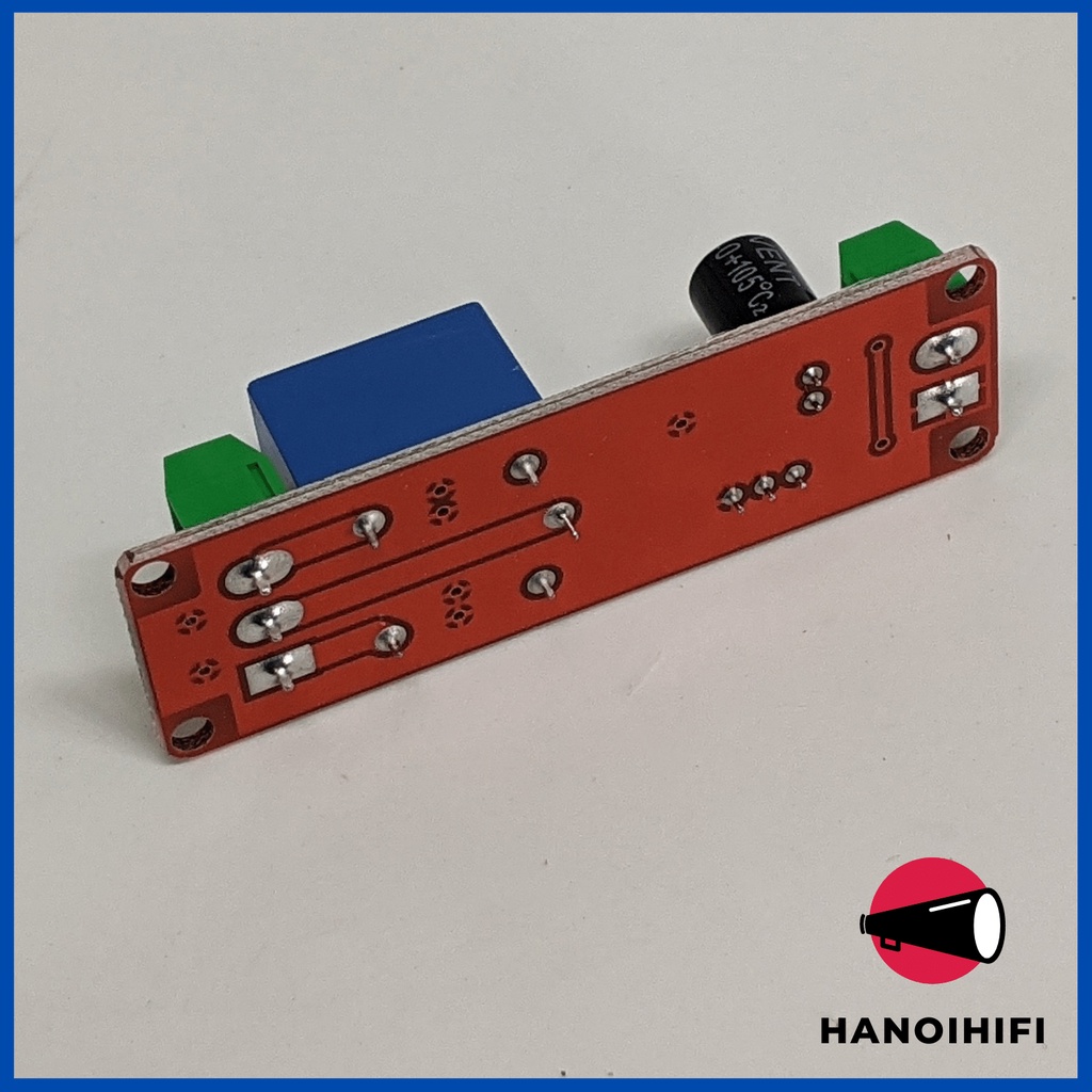 Mạch tạo thời gian trễ đóng relay NE555 12V ( trị bụp tắt mở loa)